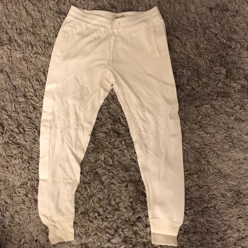 Calvin Klein white track/jogger pants SMALL